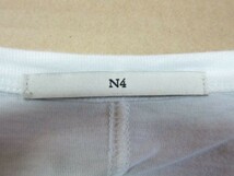 N4 Tシャツ 3 ホワイト #1173-CR05 エヌフォー_画像3