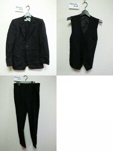 N.HOOLYWOOD suit 38 black three-piece jacket the best pants #I-41601en Hollywood 