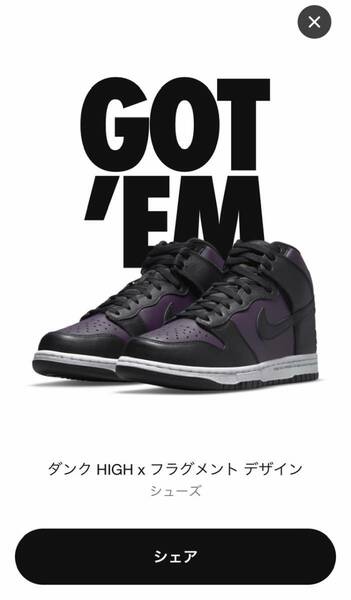 NIKE × FRAGMENT DESIGN DUNK HIGH BEIJING US8.5/26.5cm 2021/6/5発売 SNKRS購入 国内正規新品黒タグ ダンク CITY PACK 北京 藤原ヒロシ