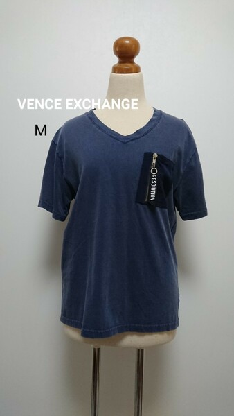 未使用！VENCE EXCHANGE Tシャツ ネイビー Mサイズ