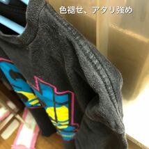 赤字処分！Mサイズ adidas アディダスオリジナルス 古着半袖Tシャツ ラバープリント 色褪せアタリ強め_画像3