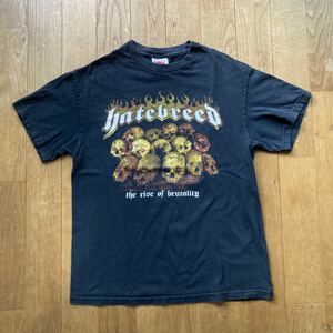 【レア】hatebreed ヘイトブリード the rise of brutality Tシャツ Tennessee Riverボディ バンドT ロックT メタルコア ハードコア Mサイズ