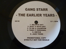 Gang Starr / The Earlier Years 激レア音源 LP Gotta Get Over (Taking Loot) / Positivity / No More Mr Nice Guy / Jazz Thing_画像2