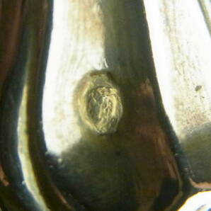 貴重 19世紀後期 フランスアンティーク 純銀製スナッファー付きキャンドルホルダー 手持ち燭台 把手 純度800シルバー 刻印入りの画像5