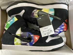 送料無料 新品 US11 29cm Nike SB Dunk High TV Signal NO SIGNAL　Test Pattern　CZ2253-100 ナイキ ダンク　ハイ　テストパターン