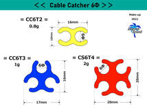 CC6T3】ケーブルキャッチャー《あると超便利》#T3【 Cable Catcher 6mm 】 #ボード内の整理整頓 #脱着可能 #シールド束ね #LAGOONSOUND_画像4