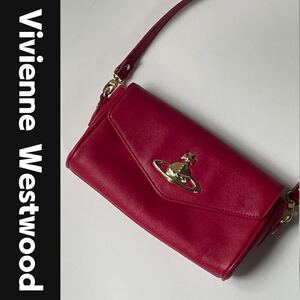 Vivienne Westwood ショルダーバッグ オーブ レザー ピンク ヴィヴィアンウエストウッド
