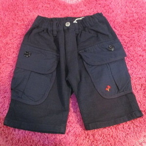 F.O KIDS（エフオーキッズ）子供服 キッズカーゴポケット付 ゆるパン ネイビー 120ｃｍ（49-6388）