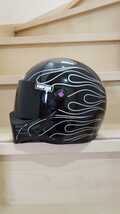 シンプソンヘルメットSIMPSON m30 Mサイズ ピンストフレア Harley-Davidson_画像5
