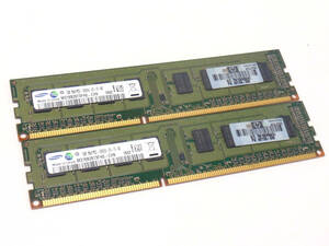 T3M31*[ подтверждение рабочего состояния товар ] Samsung DDR3 1GB×2 листов PC3-10600U настольный память 2 шт. комплект всего 2GB[ почтовая доставка соответствует ]