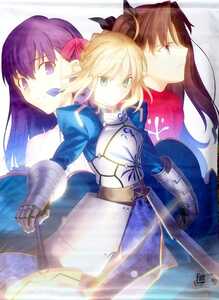 TYPE-MOON展 Fate/stay night 15年の軌跡 B2タペストリー セイバー＆凛＆桜