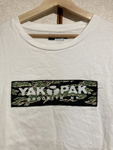★【YAKPAK：ヤックパック】迷彩ボックスロゴプリント 半袖Tシャツ sizeLL/ホワイト_画像3