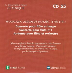 [CD/Erato]モーツァルト:フルートとハープのための協奏曲ハ長調K.299他/J-P.ランパル(fl)&L.ラスキーヌ(harp)&パイヤール&パイヤール室内管