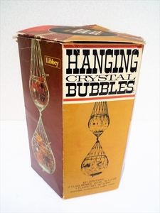 70’ｓ ビンテージ Libbey リビー 吊り下げ ガラスボウル Hanging Crystal Bubble インテリア ディスプレイ 飾り 植物 花 キャンドル 収納