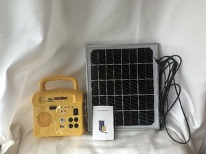 165 disaster prevention radio solar panel charge USB charge 