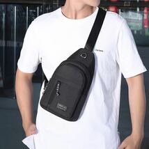 ◆ 1円 Fengdong海外ブランド メンズ バッグ 鞄 ボディーバッグ ショルダーバッグ ワンショルダー 柄物 斜め掛け 選べる3色 1770_画像7