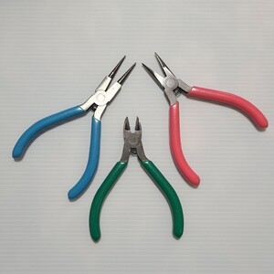 工具3点セット ヤットコ ・ニッパー ハンドメイド