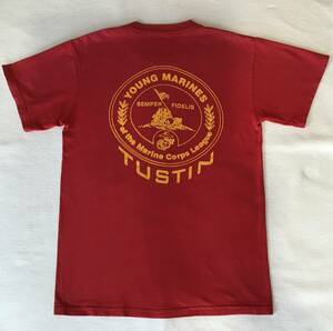 送料込即決　ミリタリー ビンテージ tシャツ アメリカ購入　USMC USN ヒビ割れプリント レア硫黄島 USA