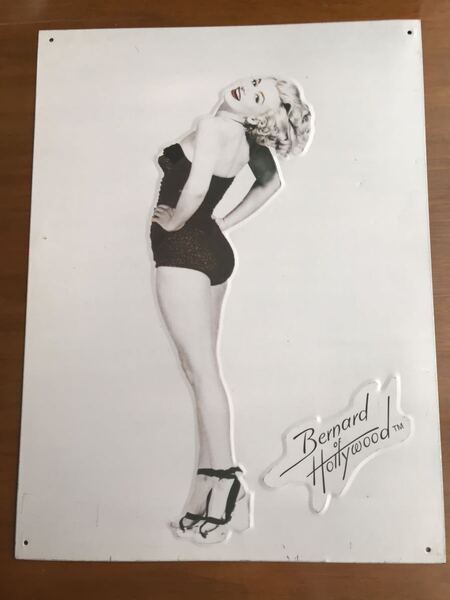 ブリキ 看板 BERNARD OF HOLLYWOOD ヴィンテージ アンティーク マリリンモンロー Marilyn Monroe