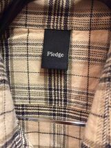 Pledge プレッジ 長袖シャツ size46 ／ チェックシャツ ネルシャツ_画像8