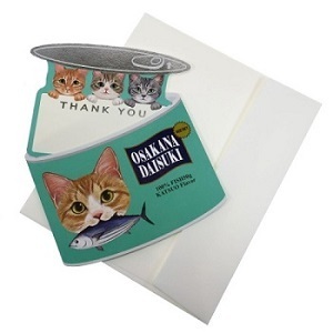  new goods * Ferrie simo cat part * greeting card *THANK YOU* envelope attaching minicar do* cat miscellaneous goods 