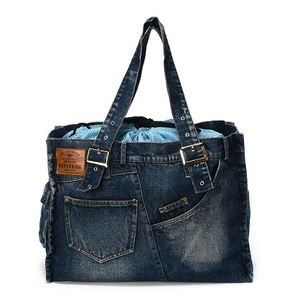  new goods * carry bag *solgra* Denim tote bag * navy * stone chip .. prevention Lead, mesh attaching 