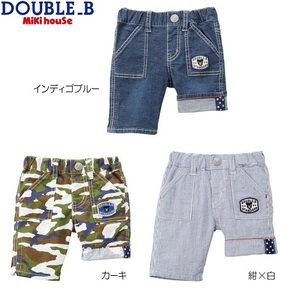  prompt decision![ Miki House ] double B new goods unused!mikihouse DOUBLE_B 140cm 135.~145.7 minute height stretch pants color : indigo blue 