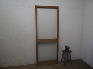 taU629*[H176,5cm×W68cm]* retro taste ... old wooden glass door * fittings sliding door sash old reform . house reproduction L under 