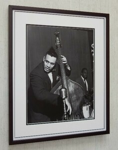 チャールス・ミンガス/1951/アートピクチャー額装/Charles Mingus/ジャズアイコン/Framed Jazz/ジャズアート/インテリア/壁飾り