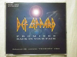 『Def Leppard/Promises(1999)』(562 136-2,EU盤,CD1,3track,エンハンストCD,Back In Your Face)