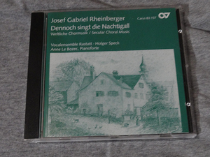 CD Rheinberger: Dennoch Singt Vocal Ensemble Rastatt ラインベルガー ラスタット・ヴォーカル・アンサンブル