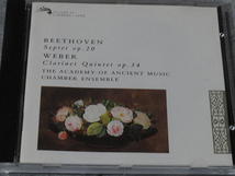 Beethoven Septet Weber Clarinet Quintet The Academy of Ancient Music Chamber Ensemble Academy of Ancient Music Chamber Ensemble_画像1