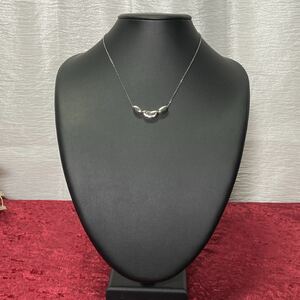 SILVER silver MIKIMOTO Mikimoto necklace 