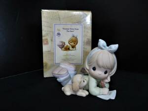 【新品・デッドストック】R366 メンバーシップ・シンボル人形☆ プレシャスモーメント エネスコ 陶器人形 アンティークドール 
