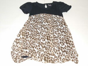  одежда Kids 120 размер One-piece короткий рукав чёрный леопардовая расцветка BEE BOX