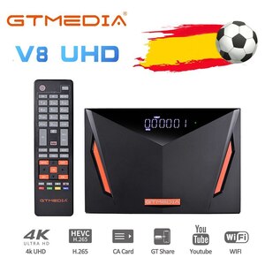 2020 GTMEDIA V8 UHD tv satellite broadcasting receiver combo DVB S2 T2 cable H.265 4 2K Ultra HD built-in WIFI Klein GT media FREESAT CCAM