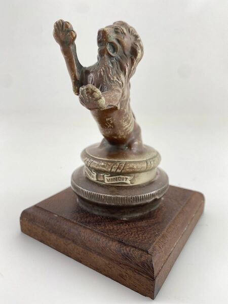 Franklin Lion フランクリン ライオンaura vincit(air conquers)1925-28 sterling bronze G.Derujinsky デルジンスキー作