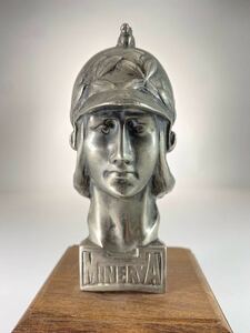 Minerva with Griffin on Helmet 1920s Minerva Car Company official car mascot. Belgium mi фланель ba машина эмблема P.de.Soete произведение (soete)