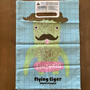 FLYING TIGER フライングタイガー 限定 ビニール袋 10枚 ショッパー 手提げ袋 ビニール ショップ袋 プレゼント ギフト ラッピング 新品 ④