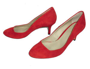  use 2 times ultimate beautiful goods Dhyana.ti hole dot suede pumps 38