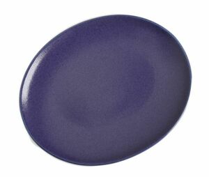 【リンドスタイメスト】BLUEBERRY ブルーベリー 青色 楕円長皿 オーバル皿 ディナープレート ディナー皿 30ｃｍ