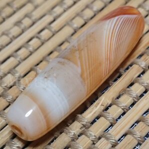 御幸天珠 AW05294 瑪瑙天珠 40x11mm 特殊天珠 線天珠 線珠 眼天珠 眼模様