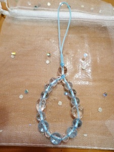  blue topaz crystal strap 