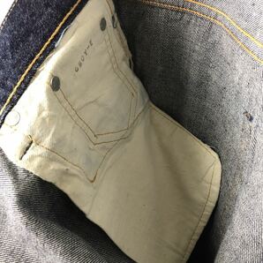 50s60s ビンテージ Levis リーバイス 501 501 Wネーム 501E ビッグE ウエストシングル 初期 移行期 40/36の画像8