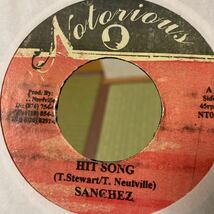 SANCHEZ、HIT SONG、7インチ、レゲエ、reggae、roots_画像2