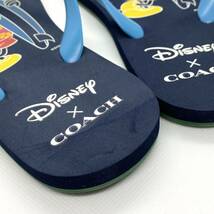 US 7/24.0cm◆日本限定◆Disney×COACH コラボ ビーチサンダル /サーフィン ミッキーマウス ZAK DISNEY FLIP FLOP G5271 国内正規 (9881)_画像5