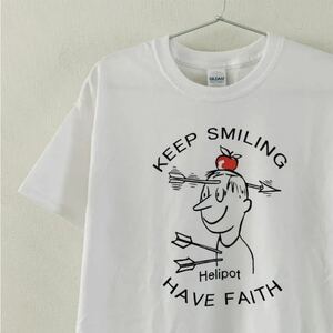 KEEP SMILING HAVE FAITH Tシャツ M ビンテージ スマイル