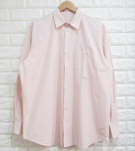 【WALL GUY SHIRT PAPAS】パパス◆ストライプ 長袖シャツ 日本製◆50/L