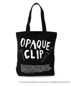新品 OPAQUE．Clip PARIS HOUSE 　コラボ ロゴトートバッグ　ブラック　定価3850円