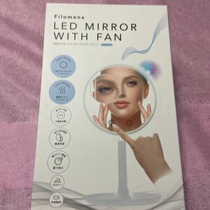 LED light make-up mirror fan white 